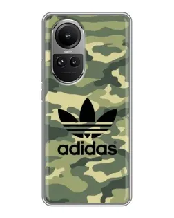 Чехол для OPPO Reno 10 с картинкой «Милитари стиль Adidas» Чехол для OPPO Reno 10 с картинкой «Милитари стиль Adidas»