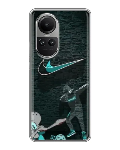 Чехол для OPPO Reno 10 с картинкой «Спортивный арт Nike» Чехол для OPPO Reno 10 с картинкой «Спортивный арт Nike»