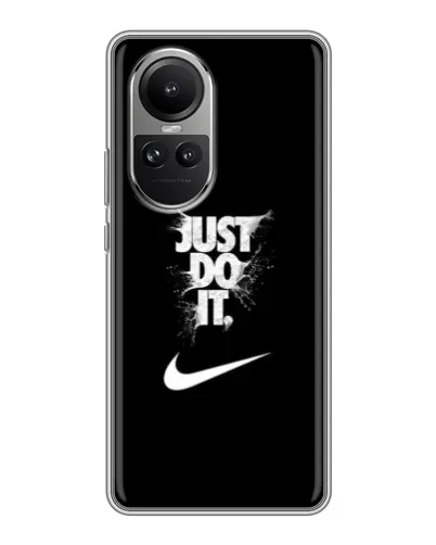 Чехол для OPPO Reno 10 с картинкой «Текстовый принт Nike» Чехол для OPPO Reno 10 с картинкой «Текстовый принт Nike»