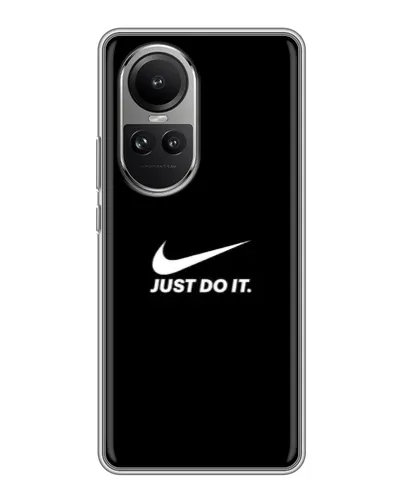 Чехол для OPPO Reno 10 с картинкой «Минимализм от Nike» Чехол для OPPO Reno 10 с картинкой «Минимализм от Nike»