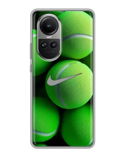 Чехол для OPPO Reno 10 с картинкой «Теннисные мячи Найк» Чехол для OPPO Reno 10 с картинкой «Теннисные мячи Найк»