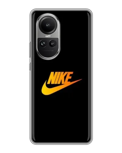 Чехол для OPPO Reno 10 с картинкой «Золотой логотип Nike» Чехол для OPPO Reno 10 с картинкой «Золотой логотип Nike»