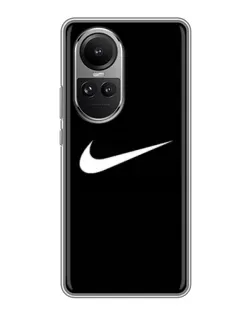 Чехол для OPPO Reno 10 с картинкой «Минималистический Найк» Чехол для OPPO Reno 10 с картинкой «Минималистический Найк»