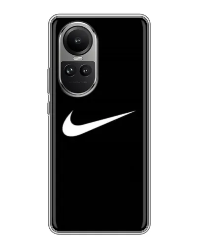 Чехол для OPPO Reno 10 с картинкой «Минималистический Найк» Чехол для OPPO Reno 10 с картинкой «Минималистический Найк»