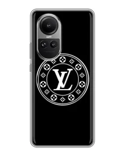 Чехол для OPPO Reno 10 с картинкой «LV — печать стиля»