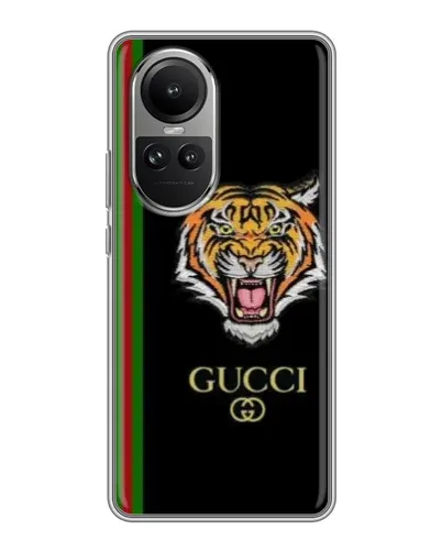 Чехол для OPPO Reno 10 с картинкой «Тигр Gucci»