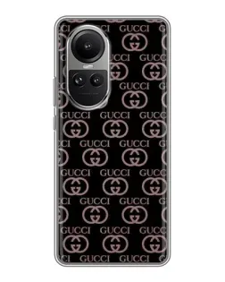 Чехол для OPPO Reno 10 с картинкой «Классическая монограмма Gucci»
