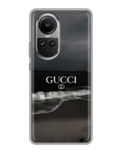 Чехол для OPPO Reno 10 с картинкой «Gucci — морской прибой»