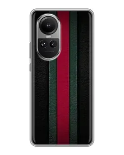 Чехол для OPPO Reno 10 с картинкой «Gucci — неоновая линия»