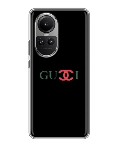 Чехол для OPPO Reno 10 с картинкой «Gucci — красный градиент»