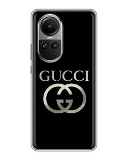 Чехол для OPPO Reno 10 с картинкой «Gucci — золото на черном» Чехол для OPPO Reno 10 с картинкой «Gucci — золото на черном»