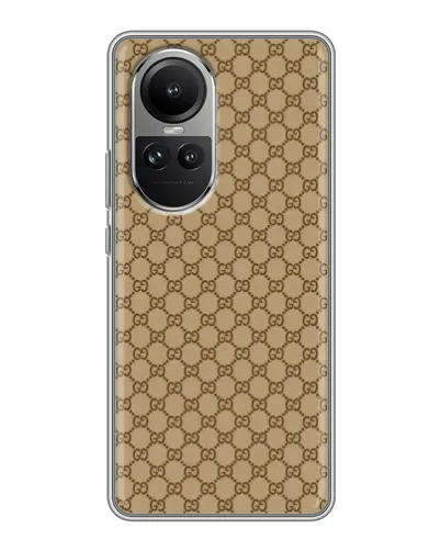 Чехол для OPPO Reno 10 с картинкой «Gucci — классический беж» Чехол для OPPO Reno 10 с картинкой «Gucci — классический беж»