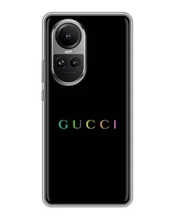 Чехол для OPPO Reno 10 с картинкой «Gucci — неоновый минимализм» Чехол для OPPO Reno 10 с картинкой «Gucci — неоновый минимализм»