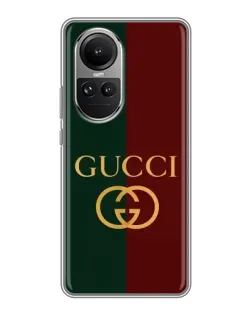 Чехол для OPPO Reno 10 с картинкой «Gucci — темно-зеленый градиент» Чехол для OPPO Reno 10 с картинкой «Gucci — темно-зеленый градиент»