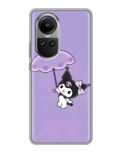 Чехол для OPPO Reno 10 с картинкой «Kuromi с зонтиком»