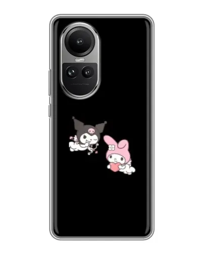 Чехол для OPPO Reno 10 с картинкой «My Melody и Kuromi»