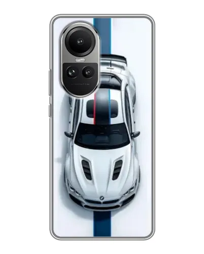 Чехол для OPPO Reno 10 с картинкой «Вид сверху — BMW M»