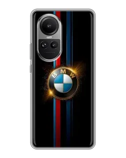 Чехол для OPPO Reno 10 с картинкой «BMW M-Power неон»