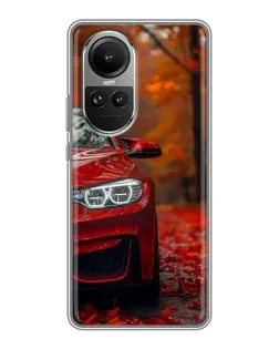 Чехол для OPPO Reno 10 с картинкой «Осенняя BMW M4»