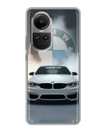 Чехол для OPPO Reno 10 с картинкой «BMW в белом дыму» Чехол для OPPO Reno 10 с картинкой «BMW в белом дыму»