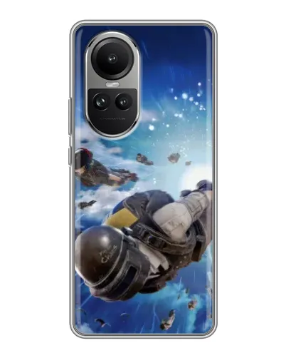 Чехол для OPPO Reno 10 с картинкой «Десант PUBG — прыжок» Чехол для OPPO Reno 10 с картинкой «Десант PUBG — прыжок»