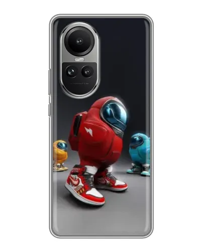 Чехол для OPPO Reno 10 с картинкой «Among Us — 3D стиль» Чехол для OPPO Reno 10 с картинкой «Among Us — 3D стиль»