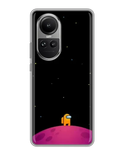 Чехол для OPPO Reno 10 с картинкой «Одинокий герой на планете» Чехол для OPPO Reno 10 с картинкой «Одинокий герой на планете»