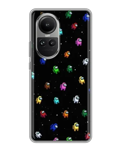 Чехол для OPPO Reno 10 с картинкой «Экипаж Among Us» Чехол для OPPO Reno 10 с картинкой «Экипаж Among Us»