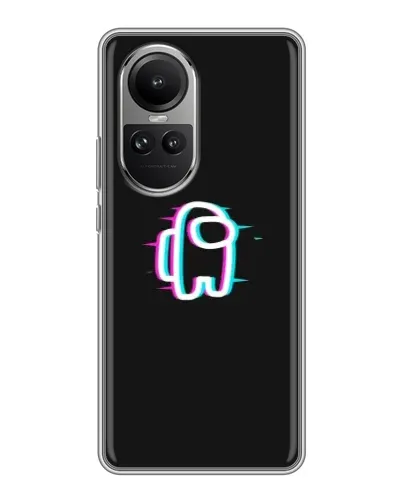 Чехол для OPPO Reno 10 с картинкой «Among Us неон» Чехол для OPPO Reno 10 с картинкой «Among Us неон»