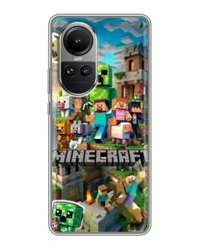 Чехол для OPPO Reno 10 с картинкой «Замок Minecraft» Чехол для OPPO Reno 10 с картинкой «Замок Minecraft»