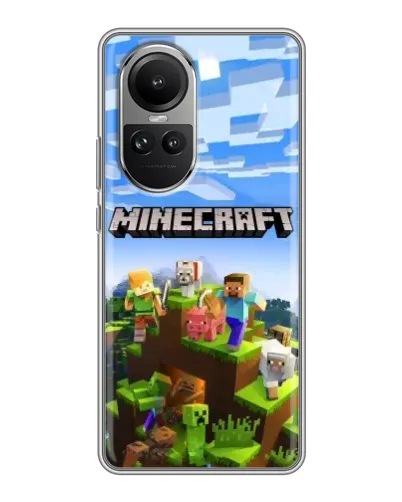 Чехол для OPPO Reno 10 с картинкой «Minecraft классический мир» Чехол для OPPO Reno 10 с картинкой «Minecraft классический мир»
