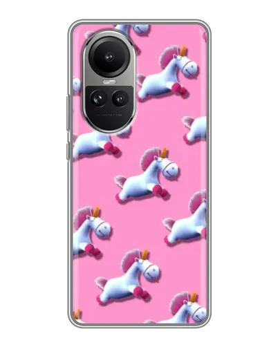 Чехол для OPPO Reno 10 с картинкой «Единороги на розовом» Чехол для OPPO Reno 10 с картинкой «Единороги на розовом»