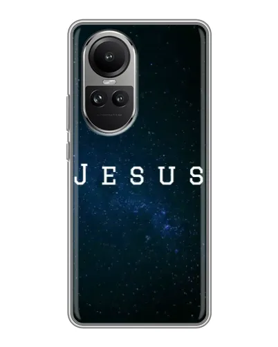 Чехол для OPPO Reno 10 с картинкой «Звездное небо Jesus» Чехол для OPPO Reno 10 с картинкой «Звездное небо Jesus»