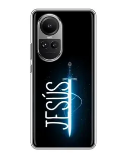 Чехол для OPPO Reno 10 с картинкой «Меч Духа Jesus»