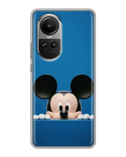 Чехол для OPPO Reno 10 с картинкой «Микки выглядывает» Чехол для OPPO Reno 10 с картинкой «Микки выглядывает»