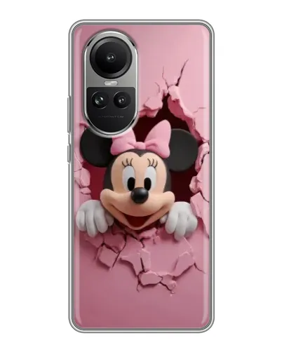 Чехол для OPPO Reno 10 с картинкой «Минни сквозь стену» Чехол для OPPO Reno 10 с картинкой «Минни сквозь стену»