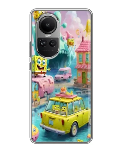 Чехол для OPPO Reno 10 с картинкой «Монстр-трак приключения»