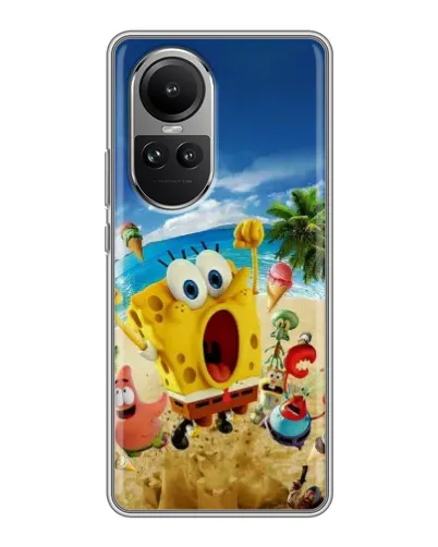 Чехол для OPPO Reno 10 с картинкой «Развлечения на пляже»