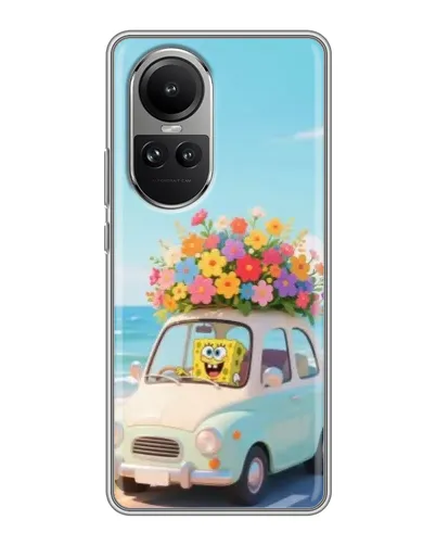 Чехол для OPPO Reno 10 с картинкой «Автомобильное путешествие»
