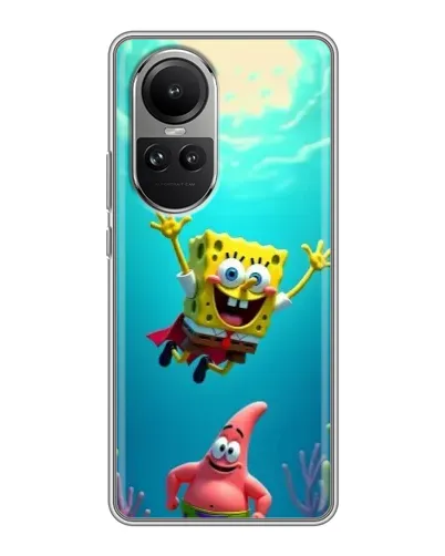 Чехол для OPPO Reno 10 с картинкой «Спанч Боб под водой» Чехол для OPPO Reno 10 с картинкой «Спанч Боб под водой»