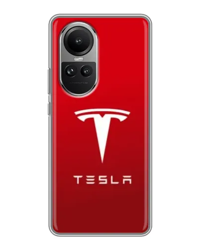 Чехол для OPPO Reno 10 с картинкой «Tesla Red Classic»