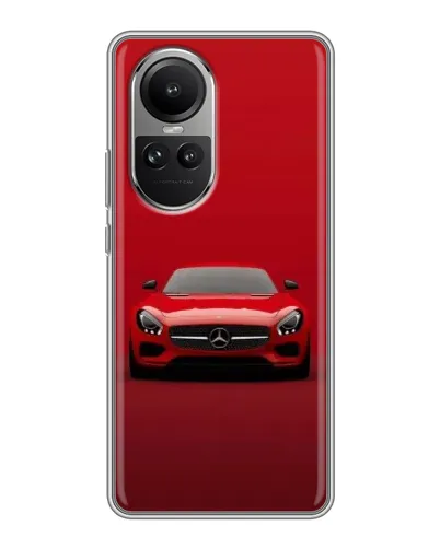 Чехол для OPPO Reno 10 с картинкой «Красный Mercedes AMG»