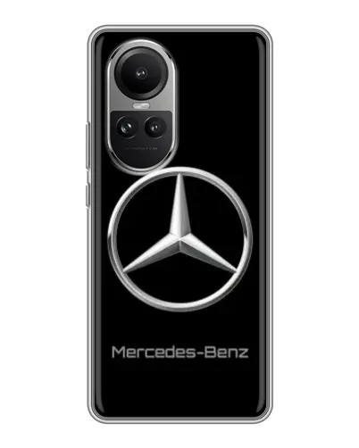 Чехол для OPPO Reno 10 с картинкой «Mercedes Silver Logo»