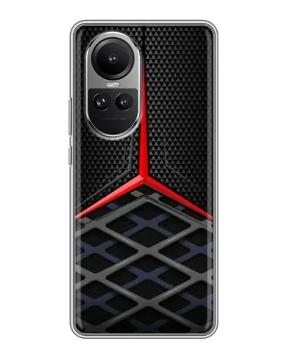 Чехол для OPPO Reno 10 с картинкой «Mercedes Carbon Grid»