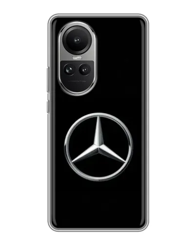 Чехол для OPPO Reno 10 с картинкой «Mercedes классический лого»
