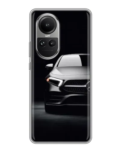 Чехол для OPPO Reno 10 с картинкой «Свет фар Mercedes»
