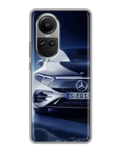 Чехол для OPPO Reno 10 с картинкой «Mercedes EQ — будущее»