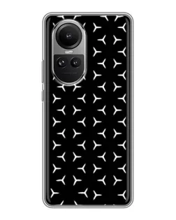 Чехол для OPPO Reno 10 с картинкой «Mercedes паттерн звезд» Чехол для OPPO Reno 10 с картинкой «Mercedes паттерн звезд»