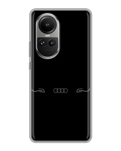 Чехол для OPPO Reno 10 с картинкой «Audi — световой подпись»