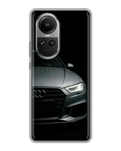 Чехол для OPPO Reno 10 с картинкой «Audi — детализация кузова»
